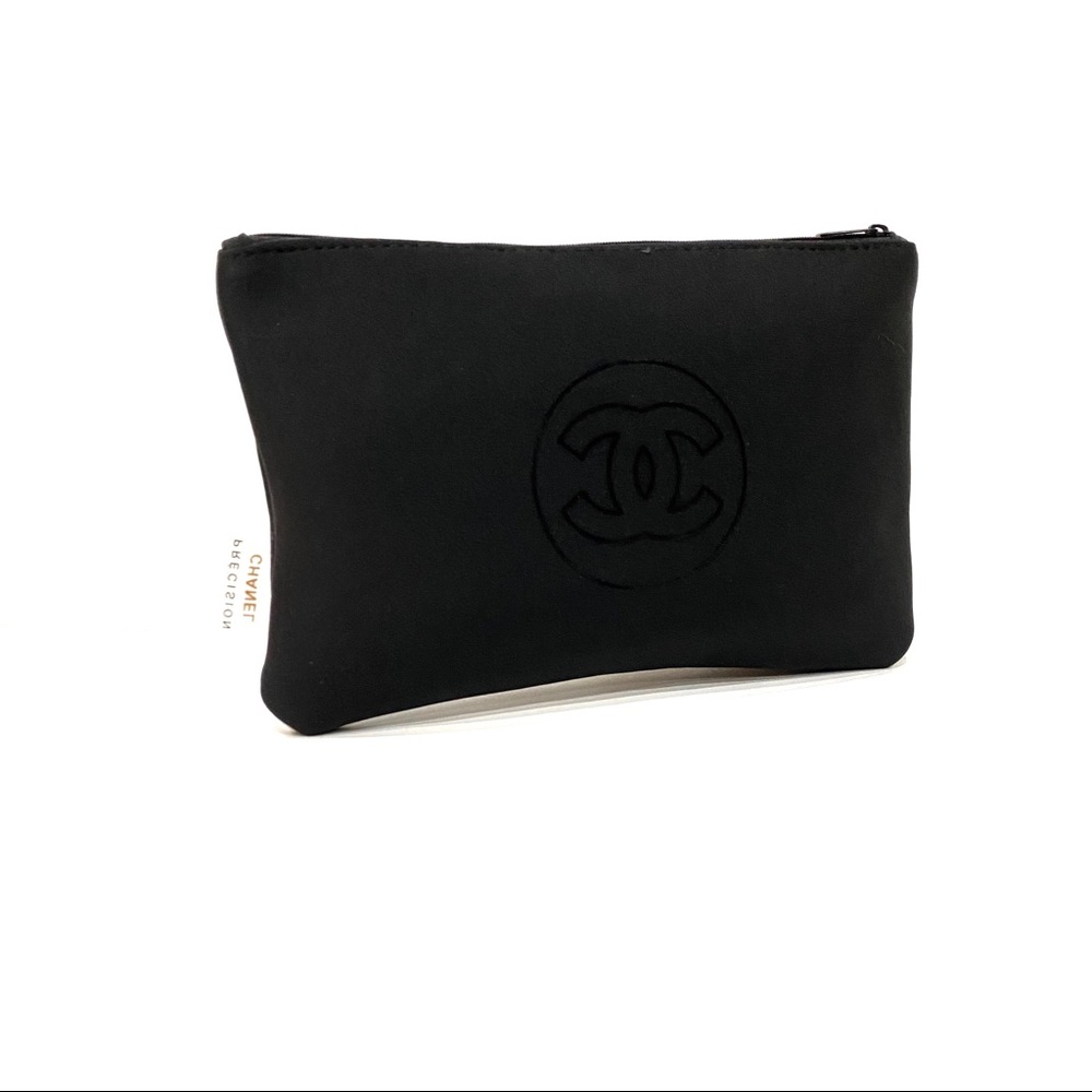 BNWT CHANEL Neoprene Lined Make Up/Cosmetic Case